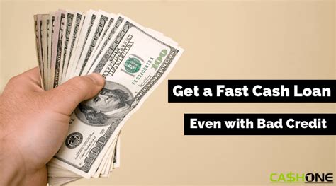 Need Fast Cash With Bad Credit